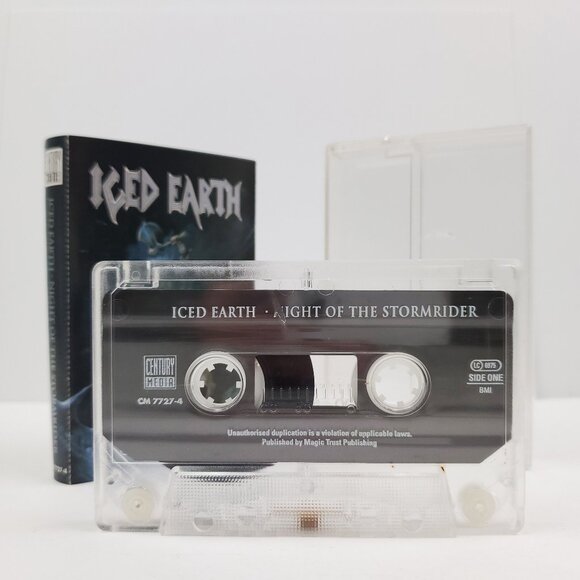 Iced Earth Night of Stormrider Cassette Tape Heavy Metal  Vintage 1992 Tested - Picture 3 of 8
